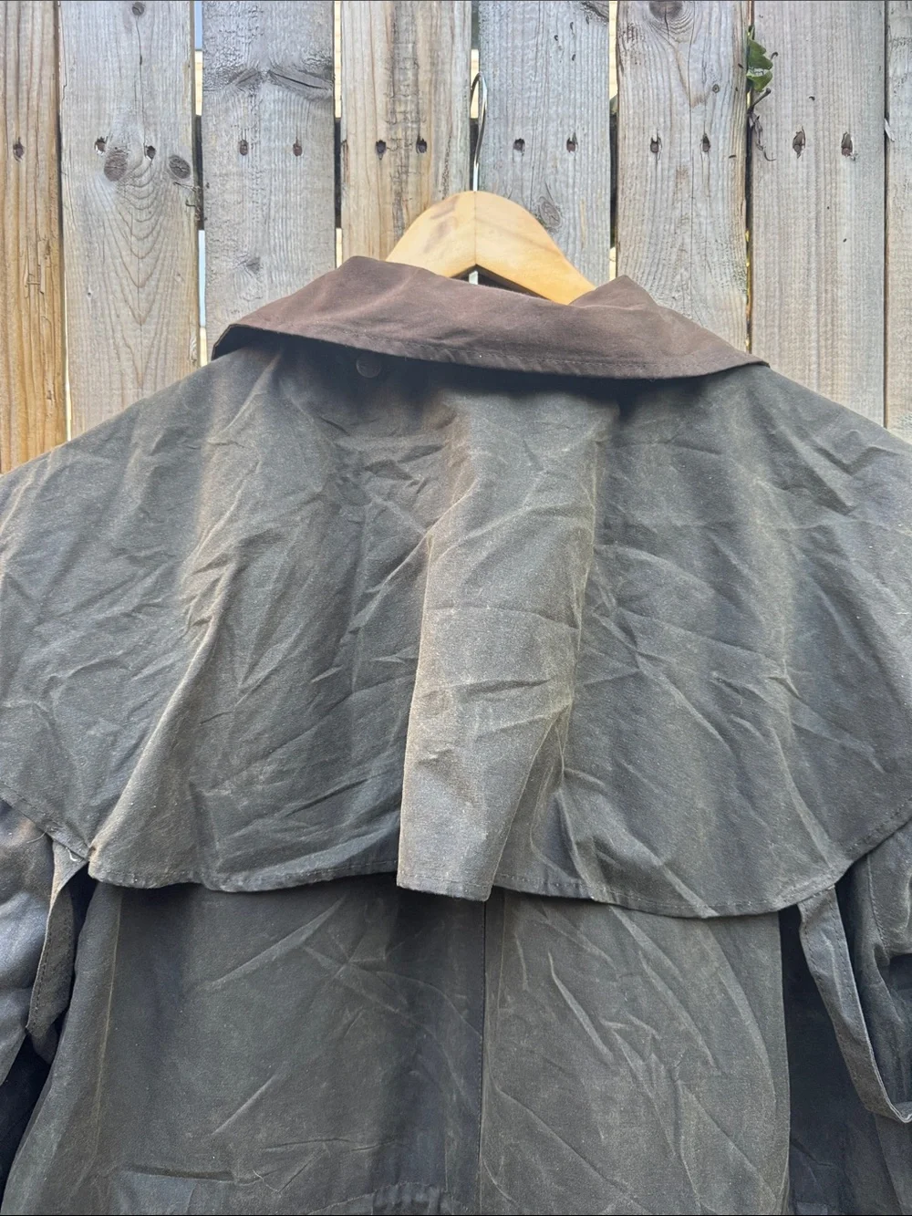 Kakadu Australia Men's Olive Waxed Cotton Trench Coat